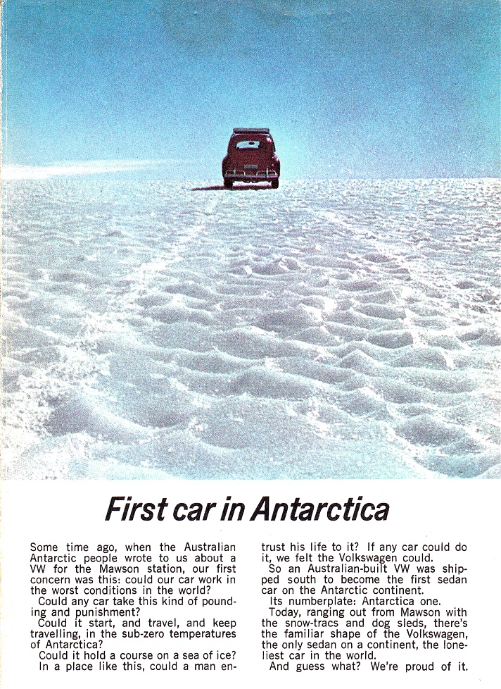 1963 Volkswagen First Car In Antarctica Page 1